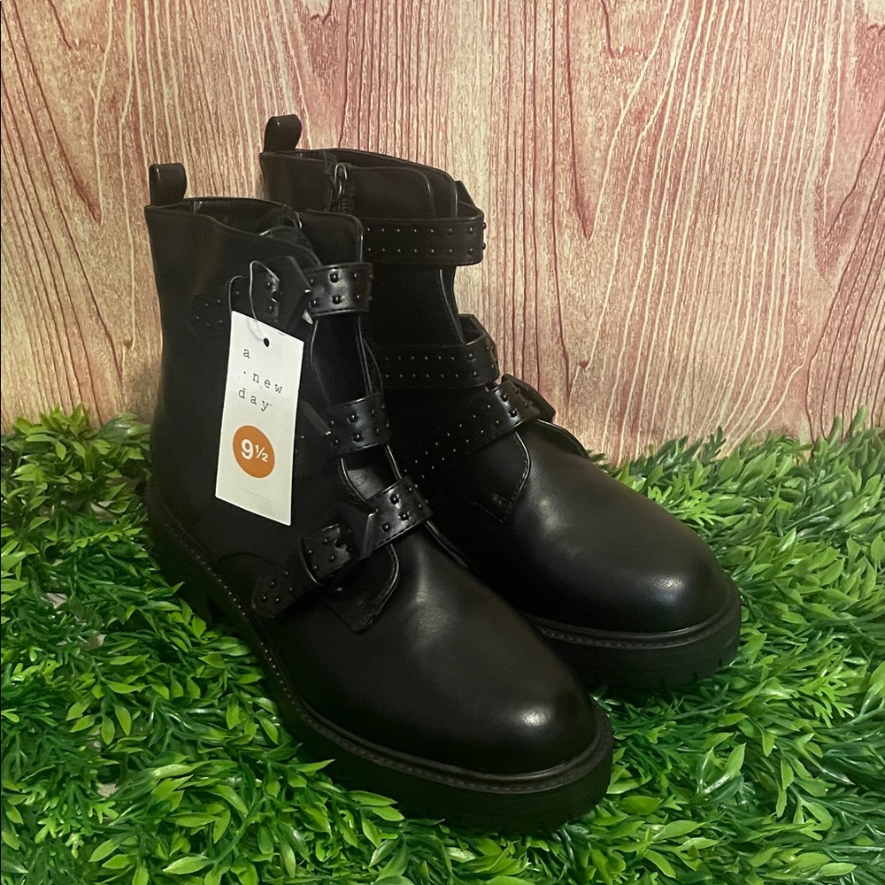 A New Day Women’s Calypso Black Studded Boots